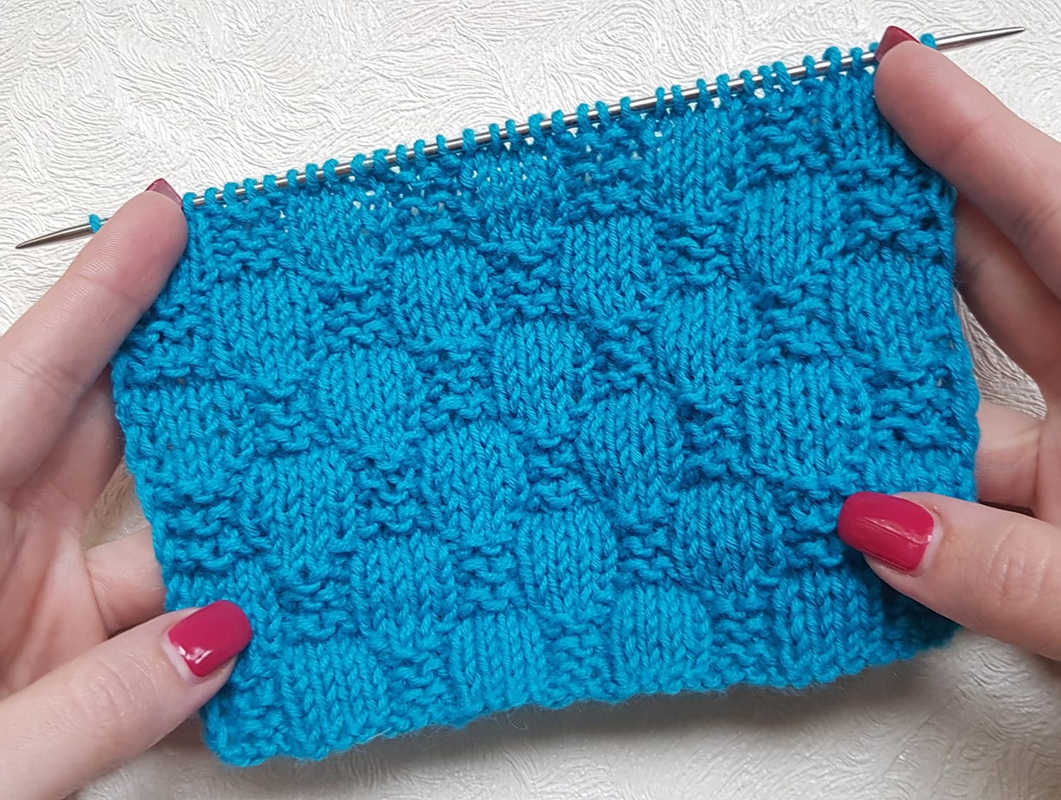 Free Knitting Patterns - Checker Stitch Knitting Pattern