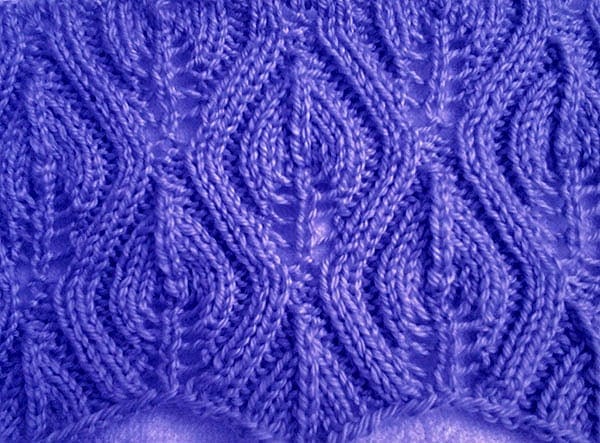 Free Knitting Patterns - Leaf Knit Stitch Pattern