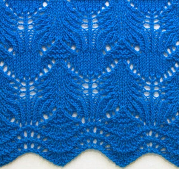 Wavy knit stitch