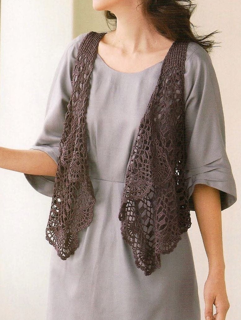 Free easy crochet ladies vest pattern free shipping