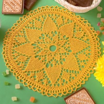 Yellow Knitted Napkin