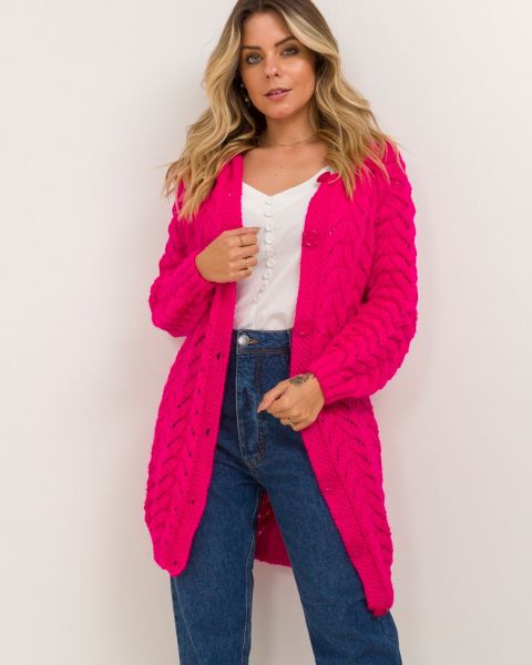 Knitted Fantasy Pattern Cardigan