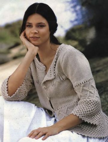 Cardigan with 3/4 Trumpet Sleeves