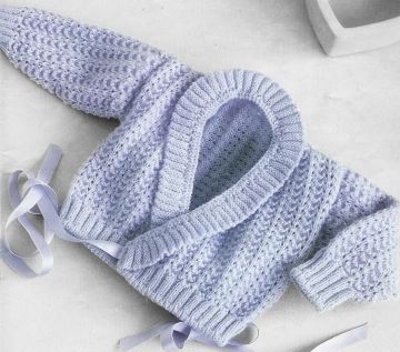 Baby Cardigan with Ruffle Edge