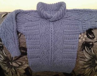 Brioche Stitch Baby Sweater