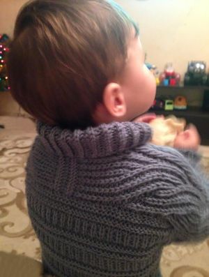 Brioche Stitch Baby Sweater