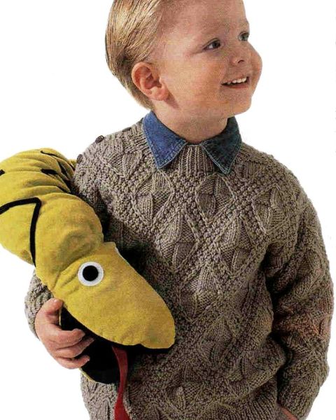Boys' Pullover in Fancy Pattern