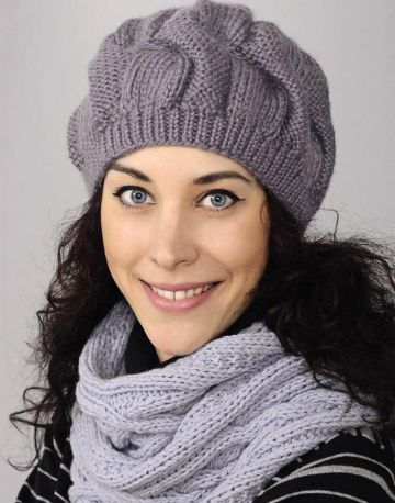 Hat with Wide Cables