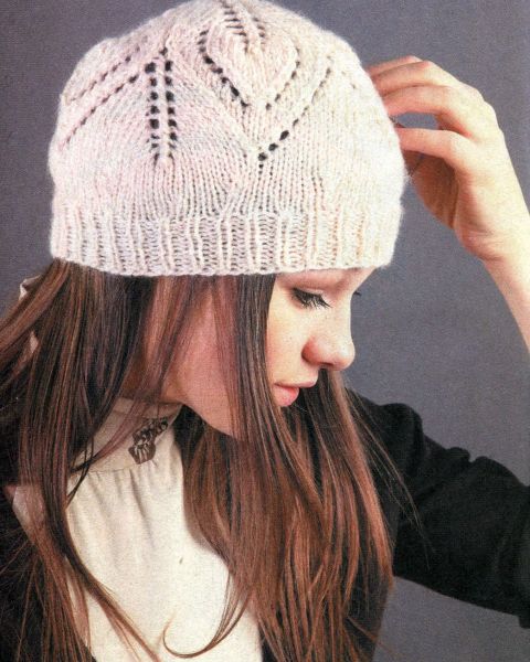 Hat in Leaf Pattern