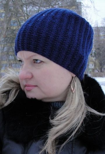 Hat in False Brioche Pattern
