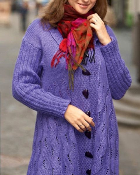 Long Jacket with Fancy Pattern