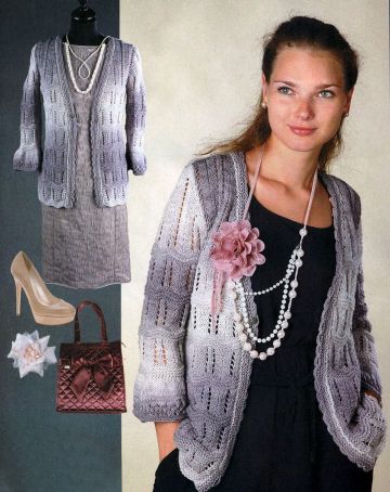 Jacket in Lace Pattern