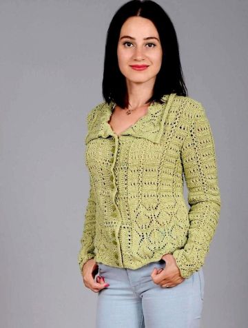 Jacket in Lace Pattern
