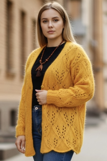 Jacket with Lace Pattern