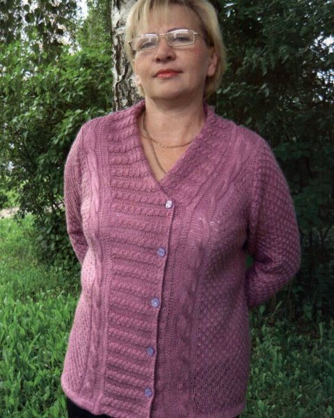 Jacket with Asymmetrical Button Band