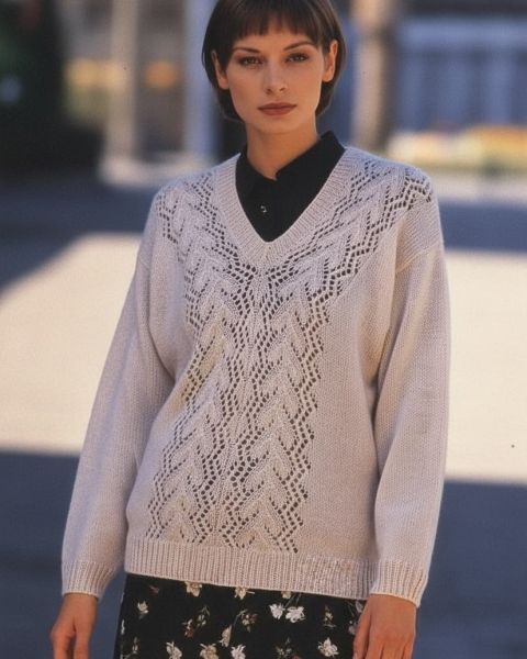 Pullover with V-Neckline