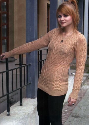 Pullover with Textured Patterns