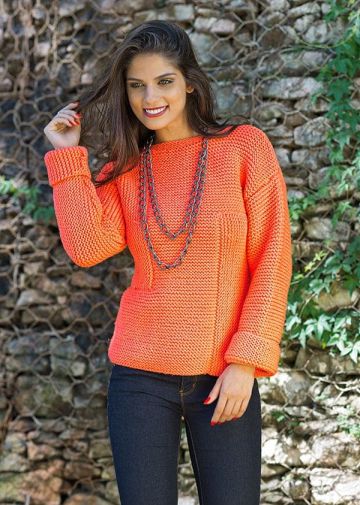 Pullover in Garter Stitch