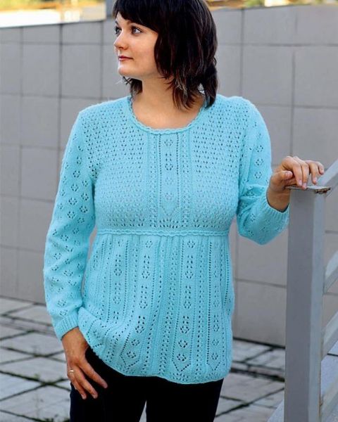 Lace Yoke Pullover