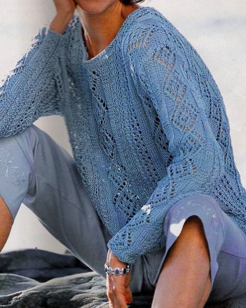 Blue Pullover (knitting)