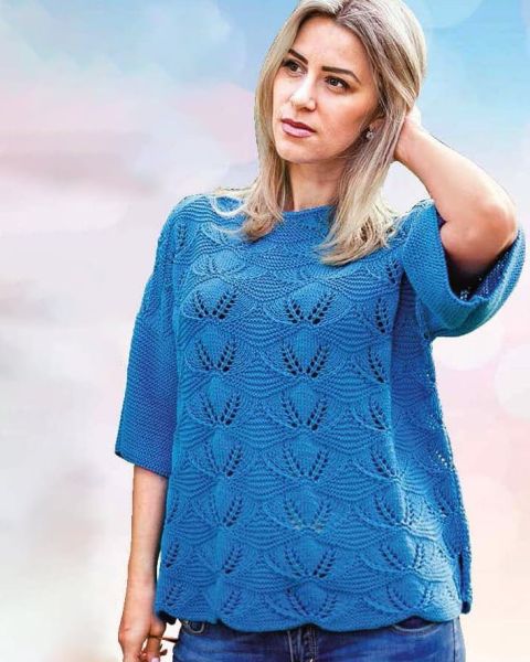 Summer Pullover in Lace Pattern
