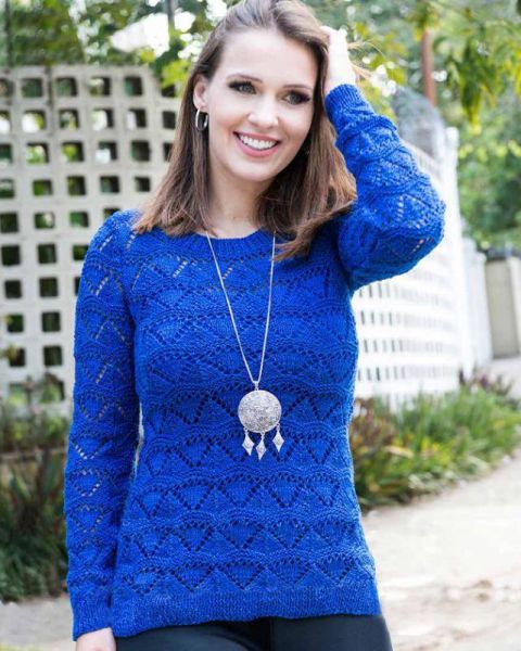 Pullover in Lace Pattern