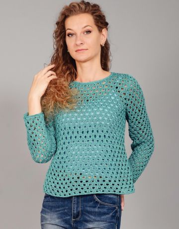 Eyelet Pullover