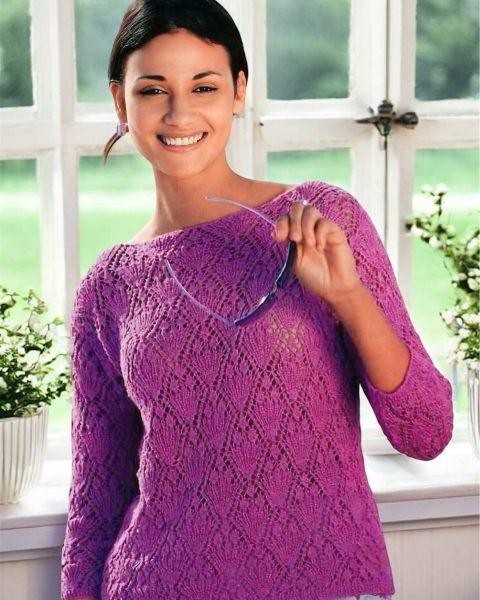 Knitted Lace Pullover