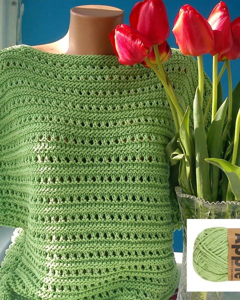 Lace Stripe Pullover