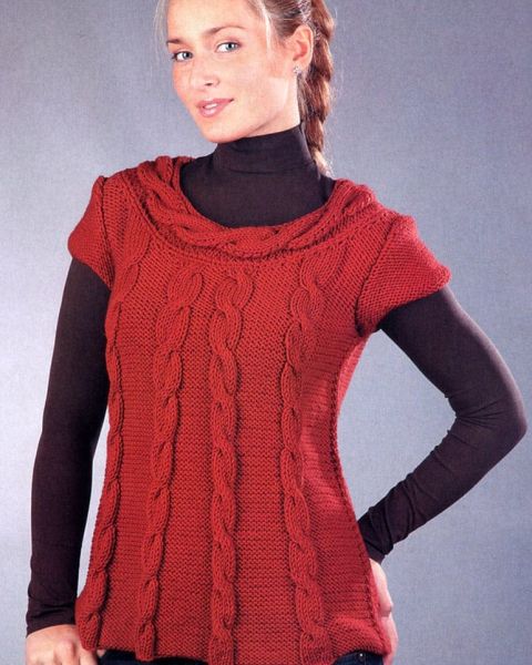 Pullover with Cables