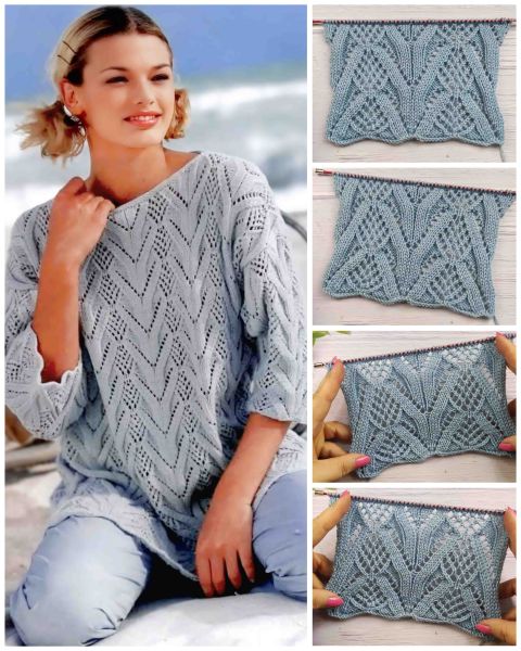 Lace Pattern Pullover