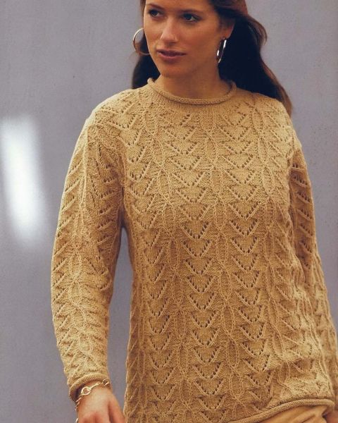 Pullover with Fancy Pattern