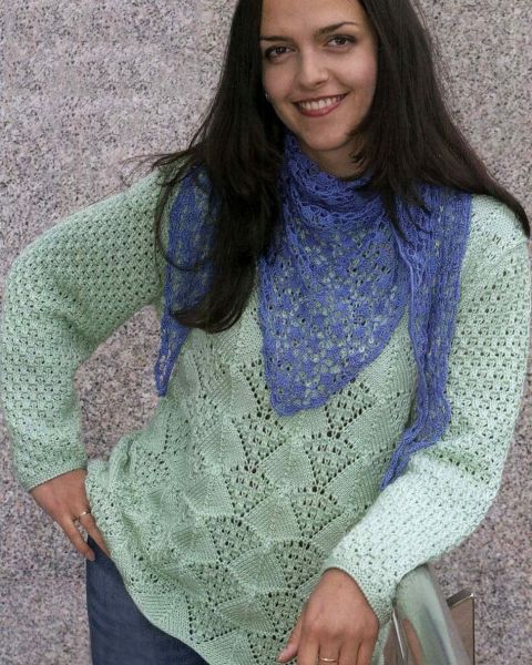 Pullover in Lace Pattern