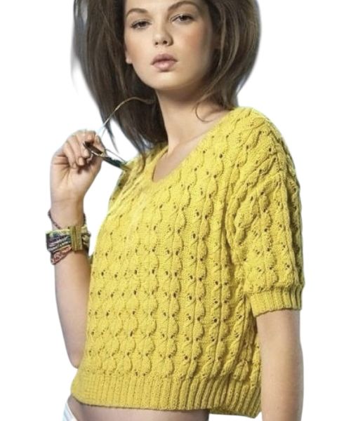 Pullover with Fantasy Pattern