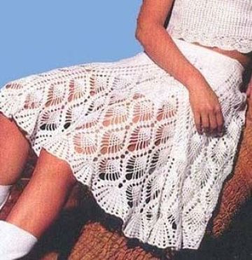 White skirt