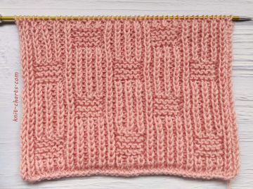 Half Brioche Stitch with Garter Stitch