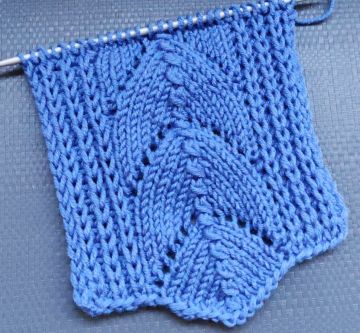 Half Brioche Stitch and Arch hole pattern