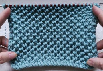 pearl brioche stitch