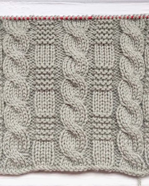 Cable and Garter Stitch Knitting Pattern