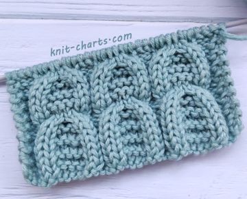 Horseshoe Cable Stitch Knitting Pattern