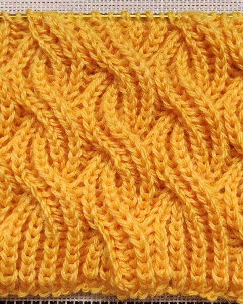 Fisherman's Rib Cable Stitch Knitting Pattern