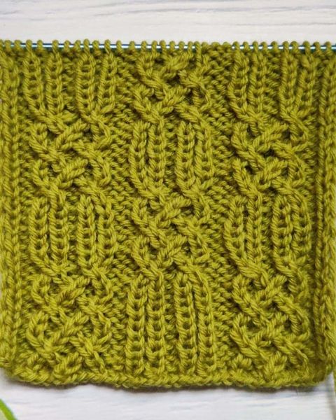 Braided Cable Knitting Stitch Pattern