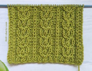 Cross Stitch Cable Knitting Pattern