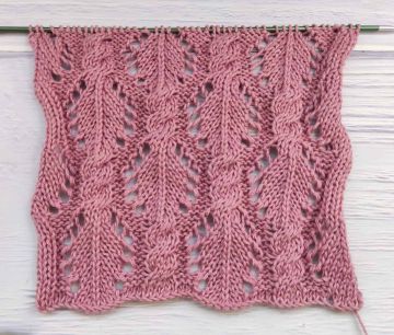 Lace Cable Stitch Knitting Pattern