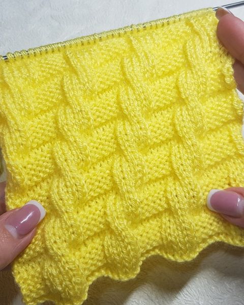 Mock Cable Knitting Stitch 