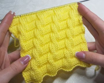 Mock Cable Knitting Stitch 