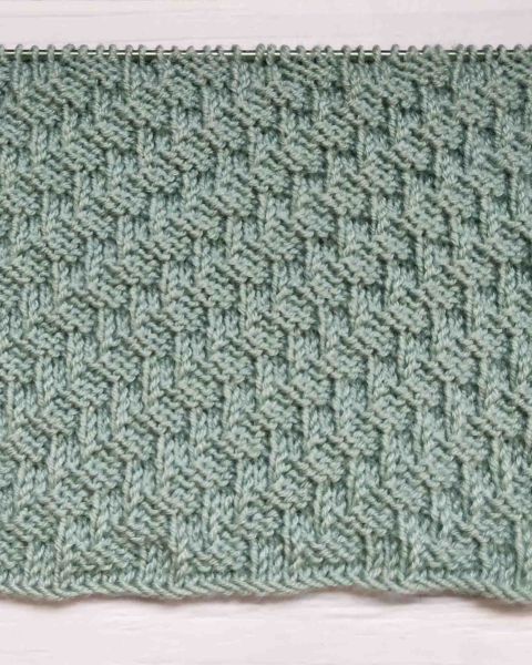 Diagonal Stitch Knitting Pattern