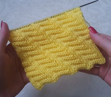 Diagonal Knitting Stitch Pattern