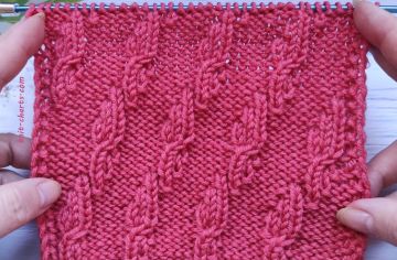 Diagonal Stitch Knitting Pattern