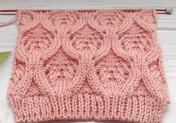 Lace Diamond Stitch Knitting Pattern